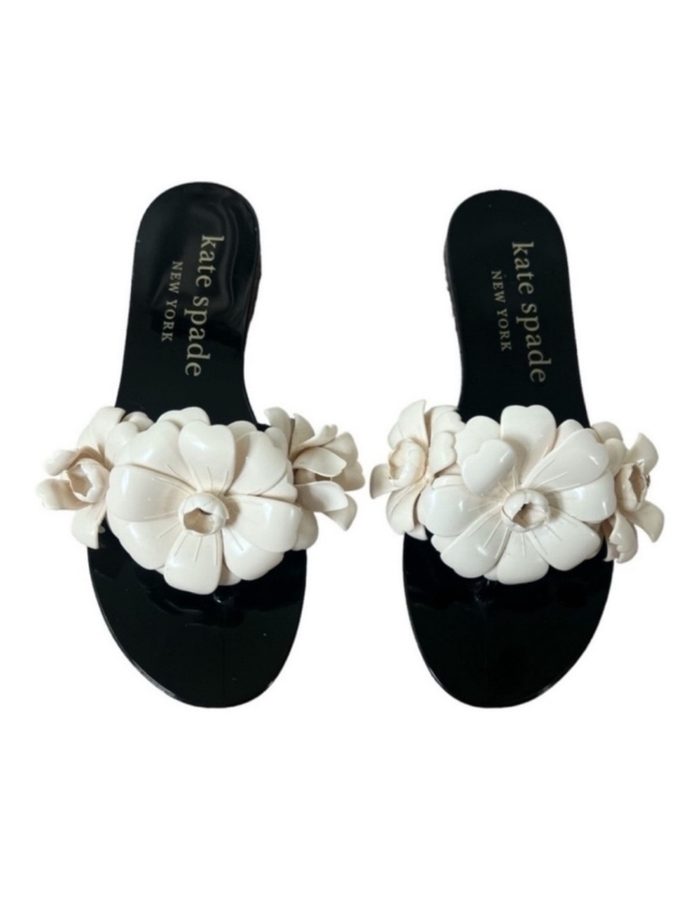 Kate Spade New York Women's Jaylee Flip flops Flat Sandals Black , Size 10